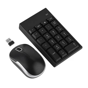 2.4GHz Wireless Keyboard Mouse Set 1200DPI Optical Mouse & Wireless 22-key N NEW - Afbeelding 1 van 7