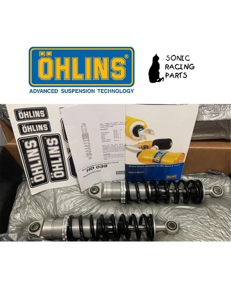 HD 039 OHLINS 2x Amortiguador Harley Davidson Street Glide FLHX 2014 2019 Foto 1 de 1