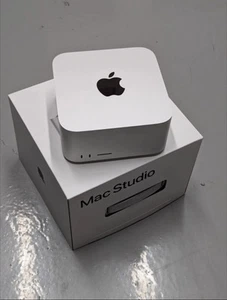 Mac Studio Silver 2022 3.2 GHz M1 Max 10-Core CPU 32-Core GPU 32GB 1TB Ex+ W/Box - Picture 1 of 9
