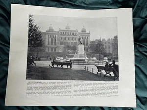 um 1890, Leicester Square, Bild aus G. Newnes Teilwerk " Round London " - Bild 1 von 2