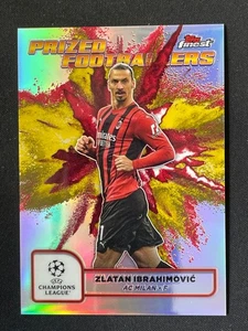 Zlatan Ibrahimovic 2024-25 Topps Finest UCC Prized Footballers Fusion Red Yellow - Picture 1 of 2
