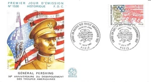 FRANCE 1987 FDC ENTREE EN GUERRE DES FORCES AMERICAINES YT 2477 - Picture 1 of 1