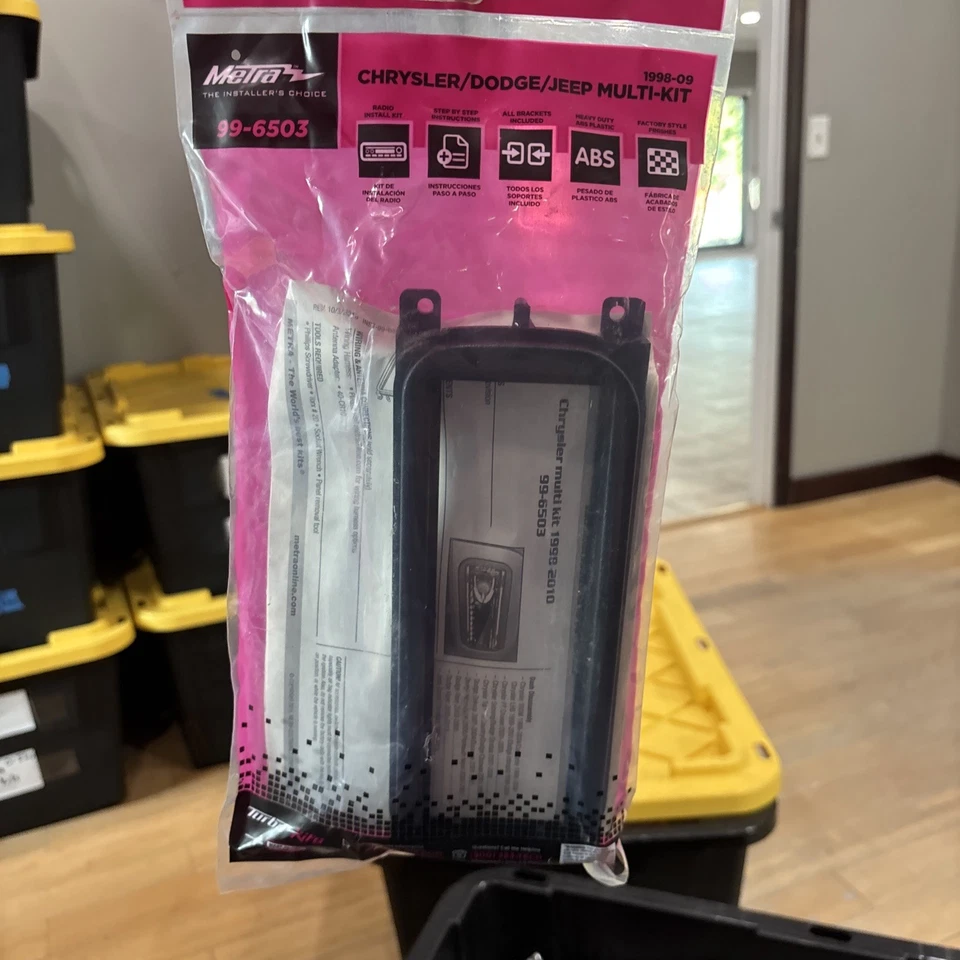 Kit de tablero de instalación de radio Metra 99-6503 1998-09 Chrysler/Dodge/Jeep Foto 1 de 1