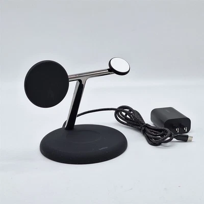 Belkin MagSafe Charger Compatible 3-in-1 Wireless Charging Stand 15W - Black - Image 1 of 3