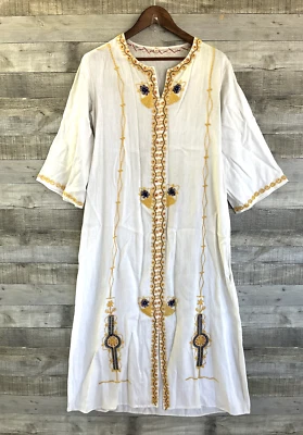 Thode Thawb bordado a mano vintage talla 44 ** AGUJEROS Y MANCHAS DAÑADOS ** Foto 1 de 4