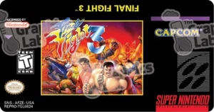 Replacement Game Cartridge Label - Final Fight 3 for Super Nintendo (SNES) - Picture 1 of 1