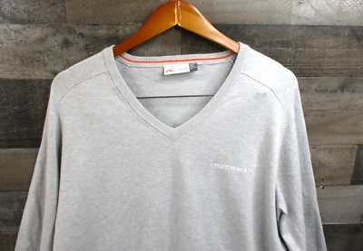 KJUS Sweater Mens XL Size 54 Gray Kirk V Neck Wool Pullover Golf Jumper - Image 1 of 4