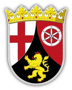 Rheinland State Coat Of Arms Germany Car Bumper Sticker Decal - Picture 1 of 1