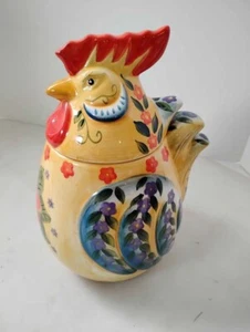 Tarro de galletas de gallo de pollo Dario Fanucci de colección - Imagen 1 de 13