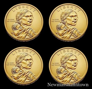 2017 P+D Native American Sacagawea Pos A+B Business Strike from US Mint Roll - Picture 1 of 3