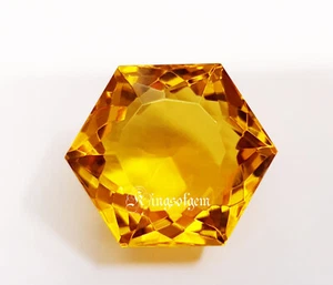 62 Ct Fancy Citrine Yellow For Pendent Loose Gemstone - Picture 1 of 5
