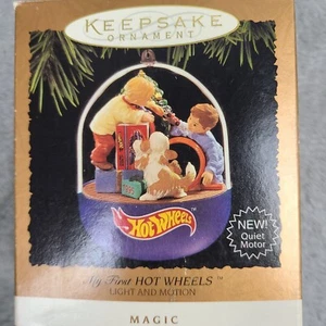 Vintage “My First Hot Wheels”Hallmark Magic Light Motion Keepsake Ornament 1995 - Picture 1 of 13