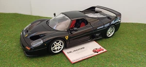 FERRARI F50 1995 berlinetta H Top noire 1/18 BURAGO voiture miniature collection - Imagen 1 de 8