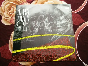 A-HA TRAIN OF THOUGHT ORIGINAL 1986 WARNER BROS UK 3 TRACK 12" 45rpm VINLY  - Picture 1 of 7