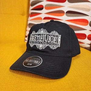 Beetlejuice Snapback Black Baseball Cap Embroidered Hat NEW - Picture 1 of 11