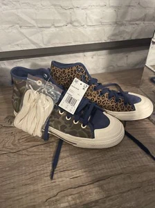 Adidas Nizza Hi RF Men 8.5 Women 10 FV0682 Camo Leopard sneakers NWT - Picture 1 of 6