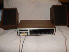 Channel Master 6614 Receiver AM FM Auto 8 Track Tape Stereo Player Speakers