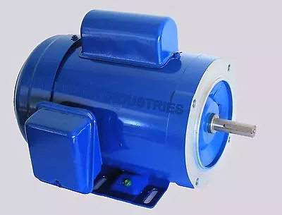 AC MOTOR, 1/2HP, 1725RPM, 1PH, 115V/208-230V,  56C/TEFC, WITH BASE - Image 1 of 4