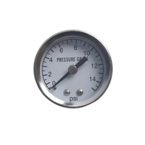 1.5" Low Pressure Fuel Pressure Gauge 0-15PSI 1/8"NPT Male Fitting Direct Mount - Foto 1 di 5