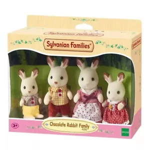 Sylvanian Families Chocolate Rabbit Family 4pcs Toy Dolls Gift New in Box 4150 - Picture 1 of 4