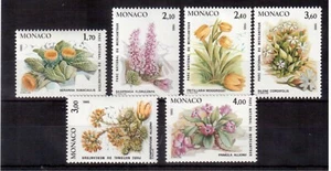 MÓNACO 1985 COMO NUEVO JUEGO #1466/71, ¡FLORES EN PARQUE MERCANTOUR! A42 - Imagen 1 de 1