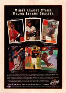 VINTAGE 1994-95 FLEER EXCEL BASEBALL CARDS DEREK JETER PRINT AD - Picture 1 of 1