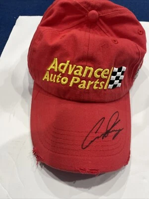 Advance Auto Parts Cruz Pedregon 亲笔签名帽子,磨损风格 — 第 1/4 张图片