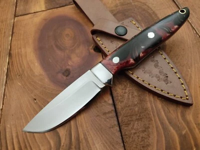 Custom Handmade Full Tang 12c27 Stainless Steel Fixed Blade Camp Hunting Knife - Image 1 of 4