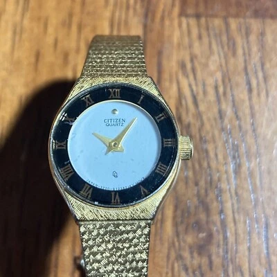 Reloj Citizen Mujer 3220-S22431 Vintage Tono Dorado Funciona con Batería Nueva Foto 1 de 4