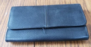 Women Leather ID Card Holder Long Wallet Clutch Billfold Checkbook Purse - Picture 1 of 13