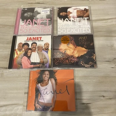 Janet Jackson 5 Import &  Rare Promo CD LOT So Excited Promo Remixes 👀 Foto 1 de 4
