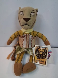 Disney Il Re Leone Nala Bean Bag Broadway Teatro Musicale 9" Peluche con etichette - Foto 1 di 7