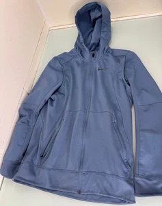 Nike Therma Hyper Elite Hoodie Jacke Herren Medium M Dri Fit Full Zip Blau - Bild 1 von 8