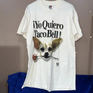 Vintage YO QUIERO TACO BELL CHE CHIHUAHUA t-shirt L 1998 - Picture 1 of 7