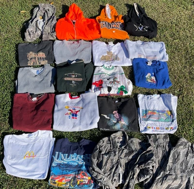 Sudadera Vintage Cuello Redondo Sudadera Camisa Sudadera Lote Revendedor Paquete Años 90 Y2K 20 Artículos Foto 1 de 4