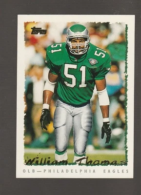 1995 Topps #44 Williams Thomas card, Philadelphia Eagles star - Image 1 of 2