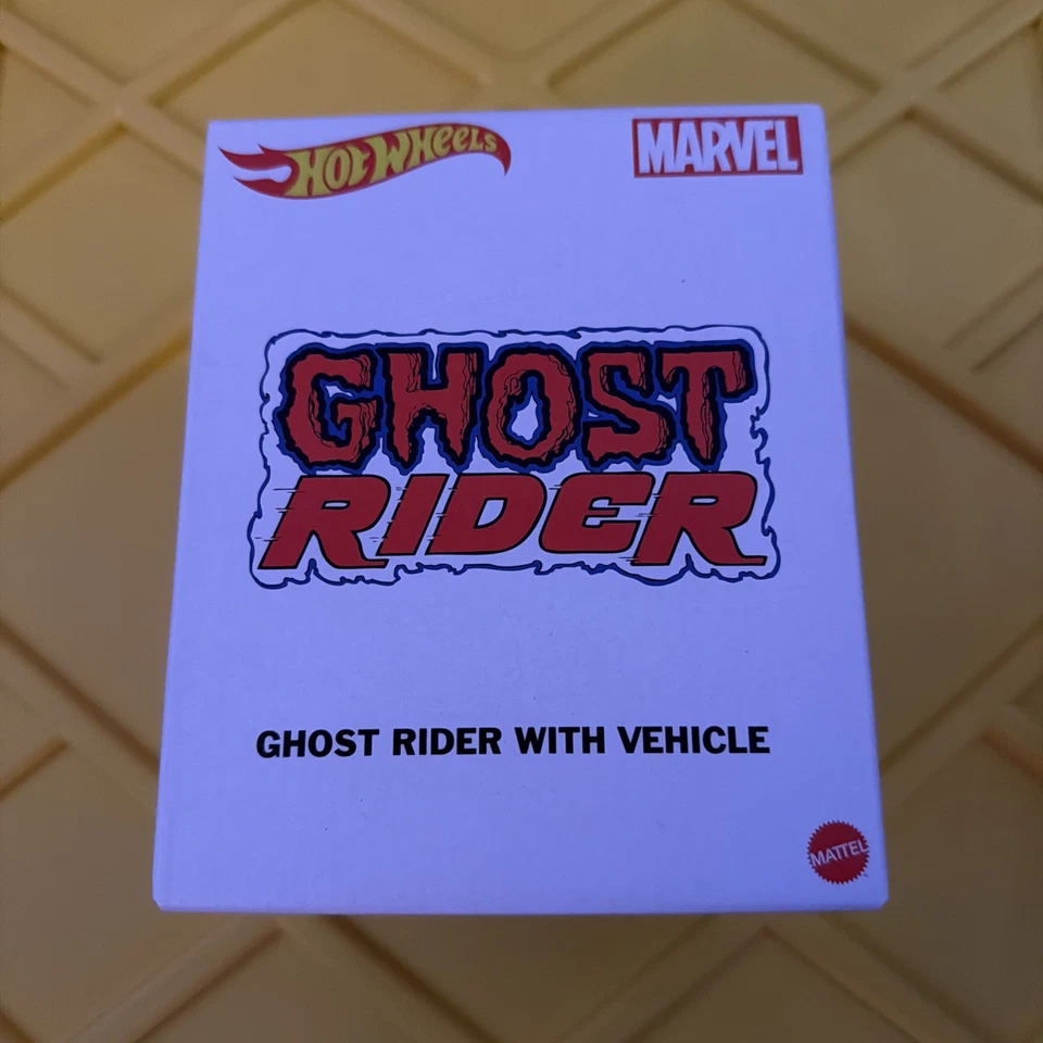 Figura de motocicleta SDCC 2022 Hot Wheels Marvel Ghost Rider coleccionable en mano Foto 1 de 1