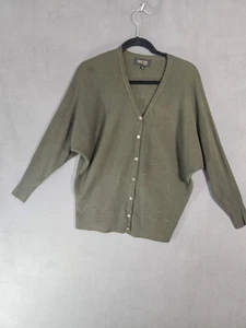 Truth By Republic olivgrüner Rippstrick Cardigan Pullover lässig Damen Medium - Bild 1 von 9