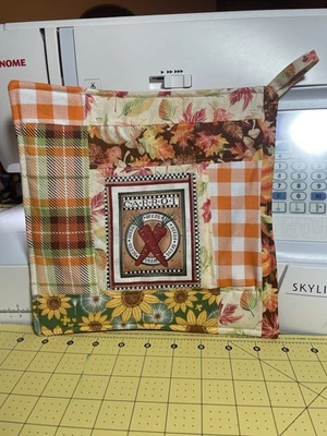 Soporte para olla/soporte grande de retazos de otoño - Hotpad- Foto 1 de 2