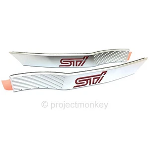 OEM Subaru 08-14 Impreza WRX STi Silver Fender Side Moldings Trim Genuine Parts - Bild 1 von 1