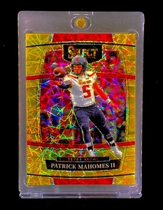 PATRICK MAHOMES GOLD LAZER REFRACTOR SP Shock Panini Holo Non Auto - CHIEFS - Picture 1 of 6