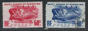 ST. PIERRE & MIQUELON 1947 Very Fine Mint & Used Stamps Scott# 328-329 - Picture 1 of 2