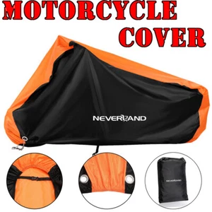 XXXL Motorbike Motorcycle Cover Waterproof For Winter Outside Storage Snow Rain - Picture 1 of 13