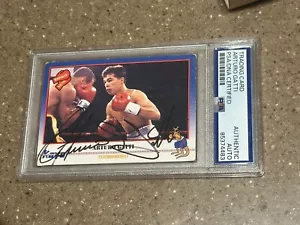 1991 Kayo #169 Arturo Gatti Signed Rookie Card Autograph PSA Slabbed Boxing HOF - Picture 1 of 3