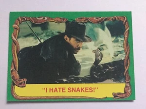 Indiana Jones Raiders Of The Lost Ark Topps 1981 Card 60 I Hate Snakes - Picture 1 of 2