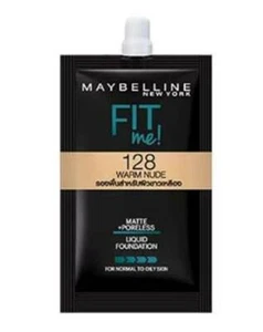 Maybelline New York FITME Matte and Poreless Liquid Foundation#128 Warm Nude 5ml - Picture 1 of 2