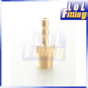 4mm Male Brass Hose Barbs Barb to 1/8" NPT Pipe Male Thread