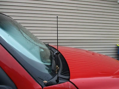 Mástil de antena de acero inoxidable negro de 15" radio AM/FM para Chevrolet Silverado 1999-2005 Foto 1 de 4