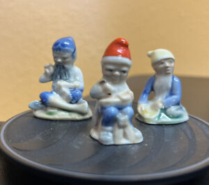 Vintage Irish Porcelain 3 Gnomes