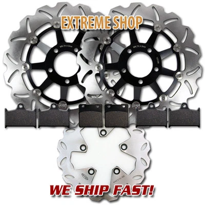 F+R Brake Rotor+Pads for Suzuki GSXR600 (92-93) GSX-R 750 (88-93) GSXR1100 89-92 - Image 1 of 2